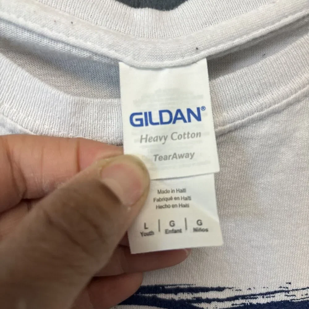 Gildan Shirt Kids Large FYGSL Soccer Champions Graphic Print 2019 Memories Win